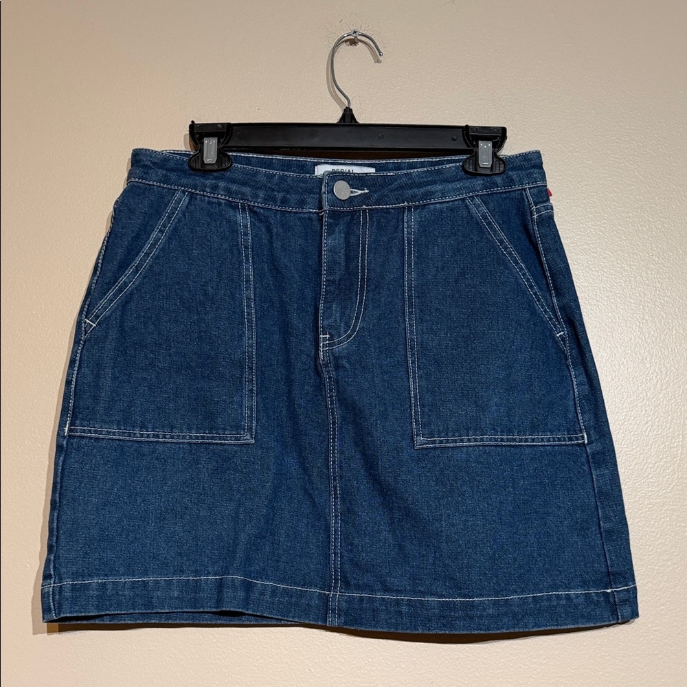 Redial Stylish Indigo Denim Mini Skirt
